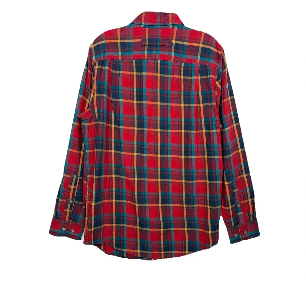 Lot‎ of 3 Duluth Trading Men's Trim Fit Plaid Flannel Shirts Size Medium EUC